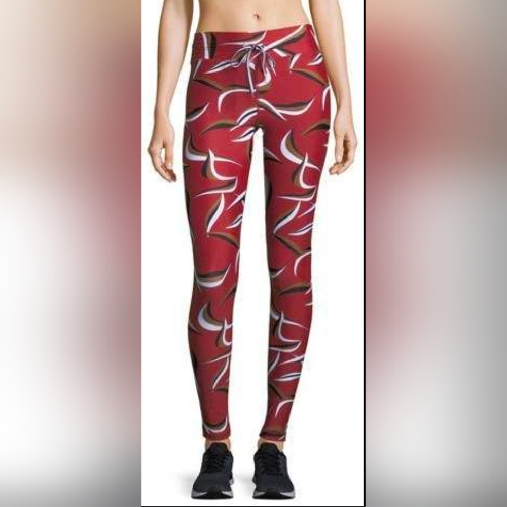 The Upside Wild Things Red Drawstring Yoga Pants